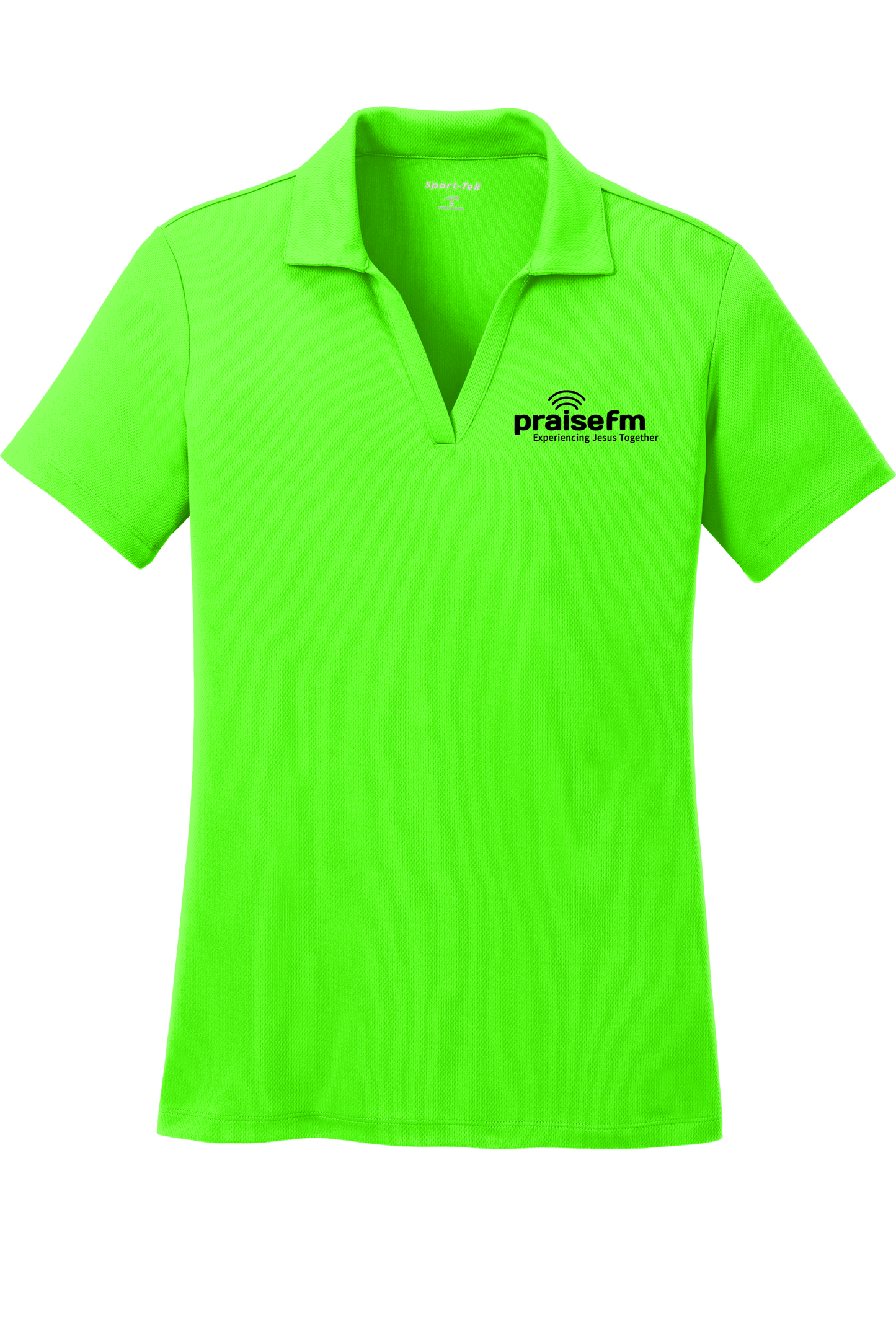 PraiseFM Women's Racer Mesh Breathable Polo