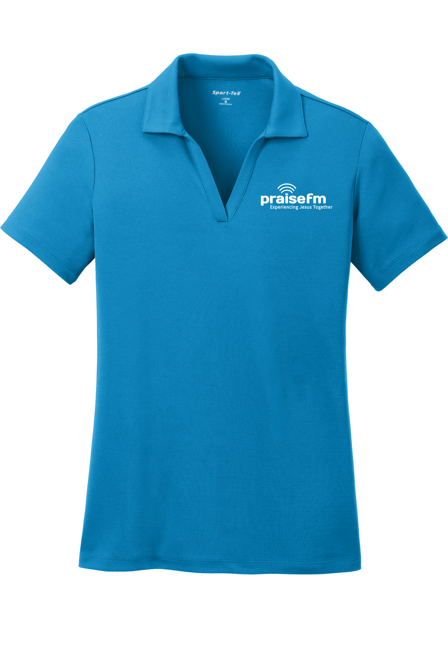 PraiseFM Women's Racer Mesh Breathable Polo