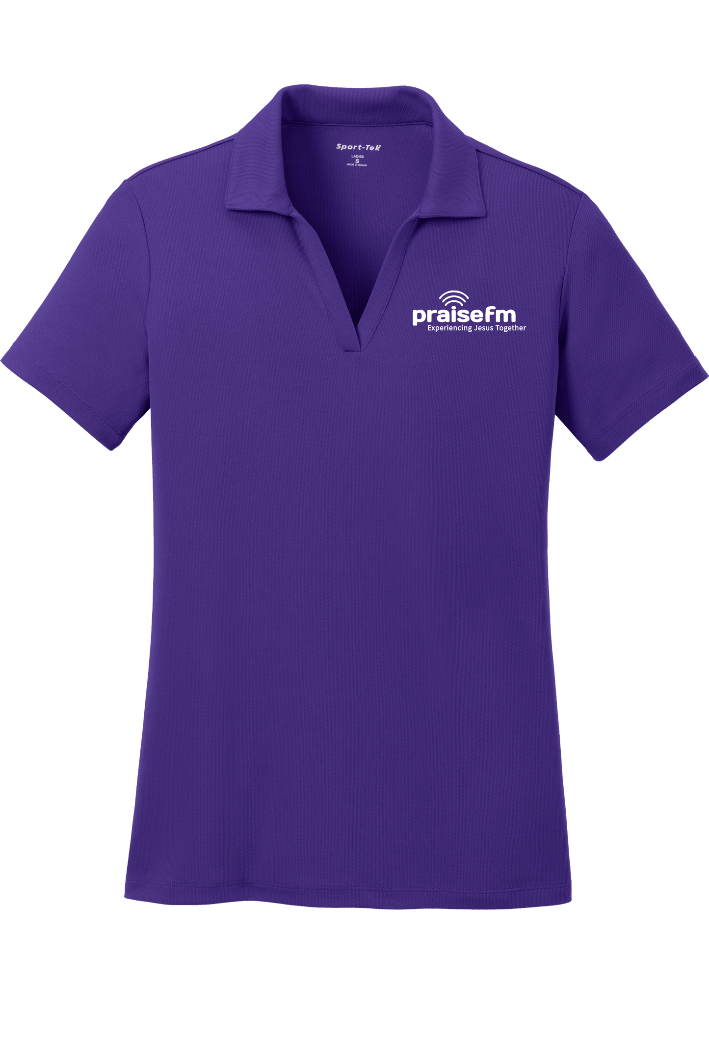 PraiseFM Women's Racer Mesh Breathable Polo