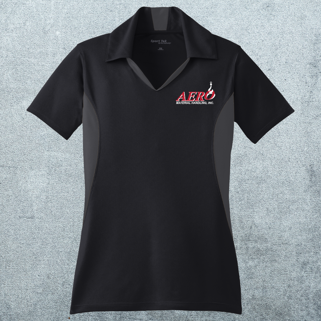 Aero Women's Side Blocked Micropique Performance Polo