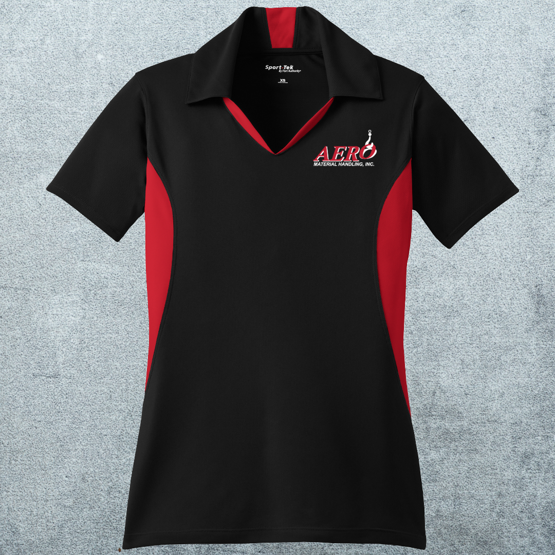 Aero Women's Side Blocked Micropique Performance Polo