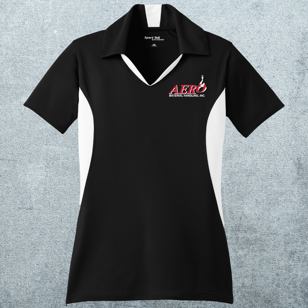 Aero Women's Side Blocked Micropique Performance Polo