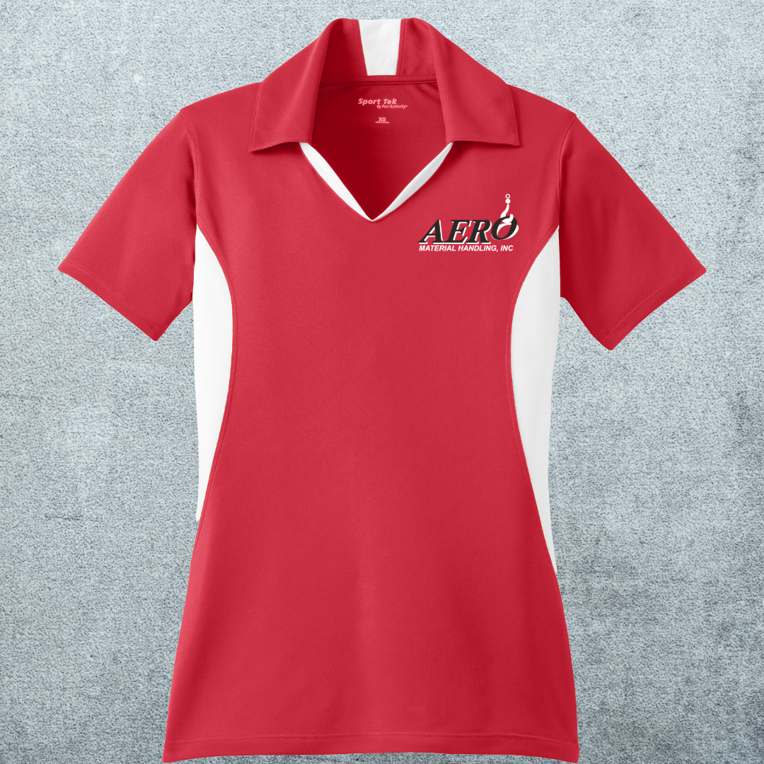 Aero Women's Side Blocked Micropique Performance Polo