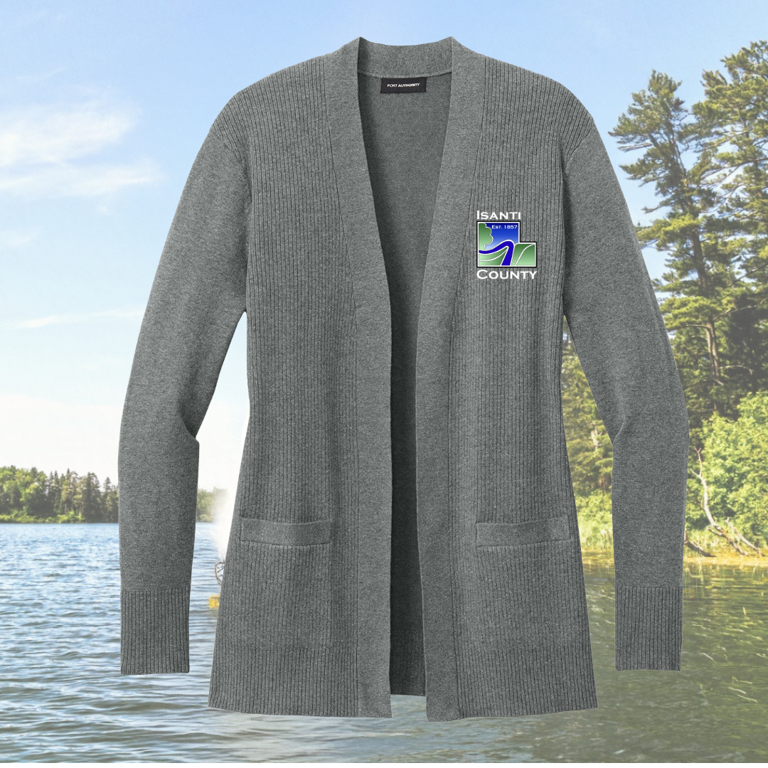 Isanti County Women’s Easy Care Open-Front Cardigan Sweater