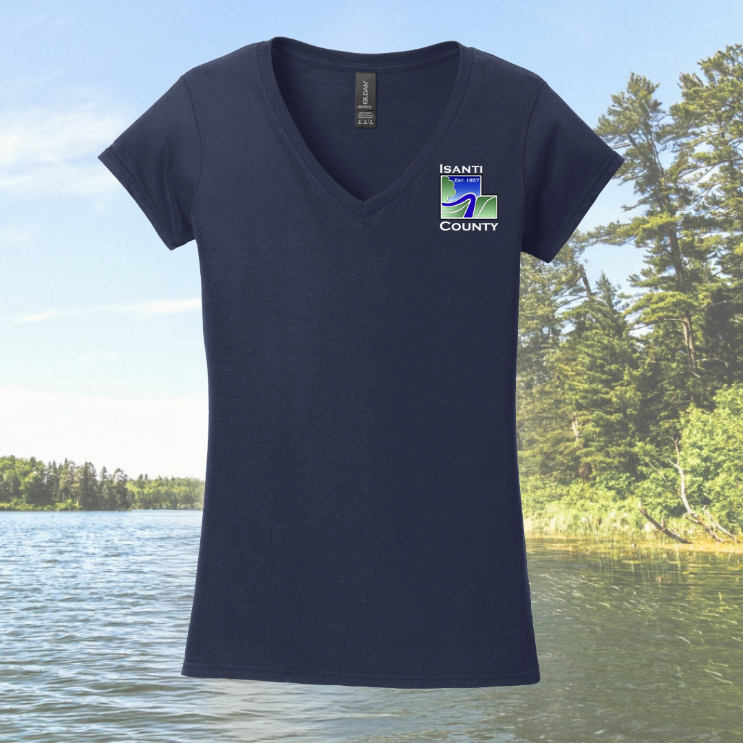 Isanti County Women's Fit V-Neck T-Shirt