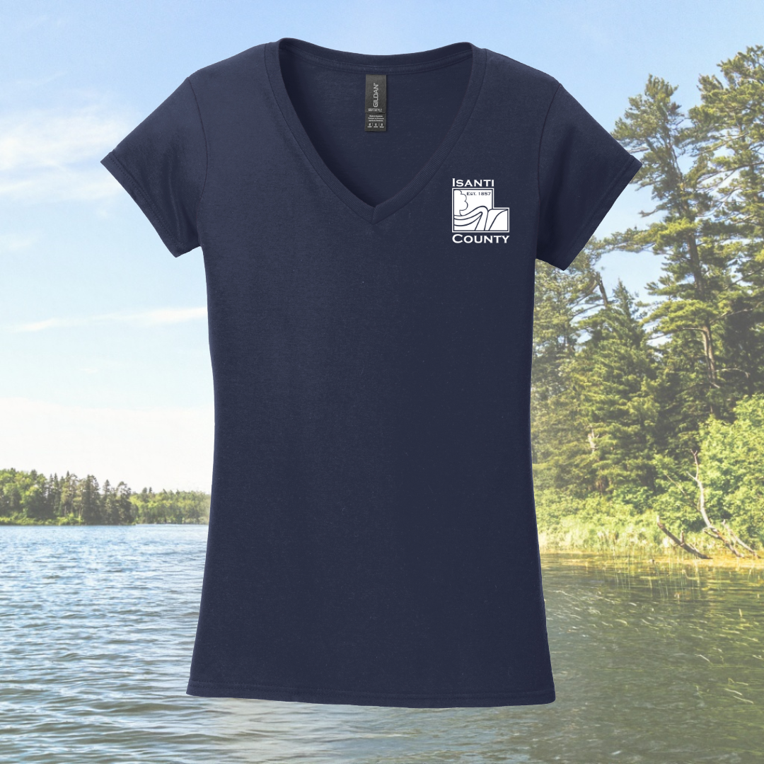 Isanti County Women's Fit V-Neck T-Shirt