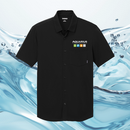 Aquarius Home Services Ogio Short Sleeve Button Up