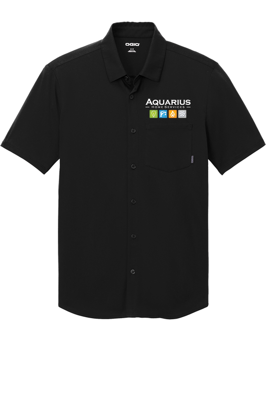 Aquarius Home Services Ogio Short Sleeve Button Up