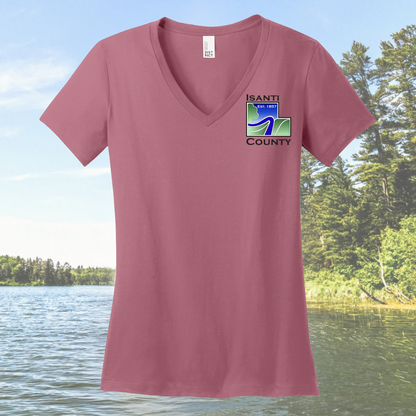 Isanti County Women’s Perfect Weight® V-Neck Tee