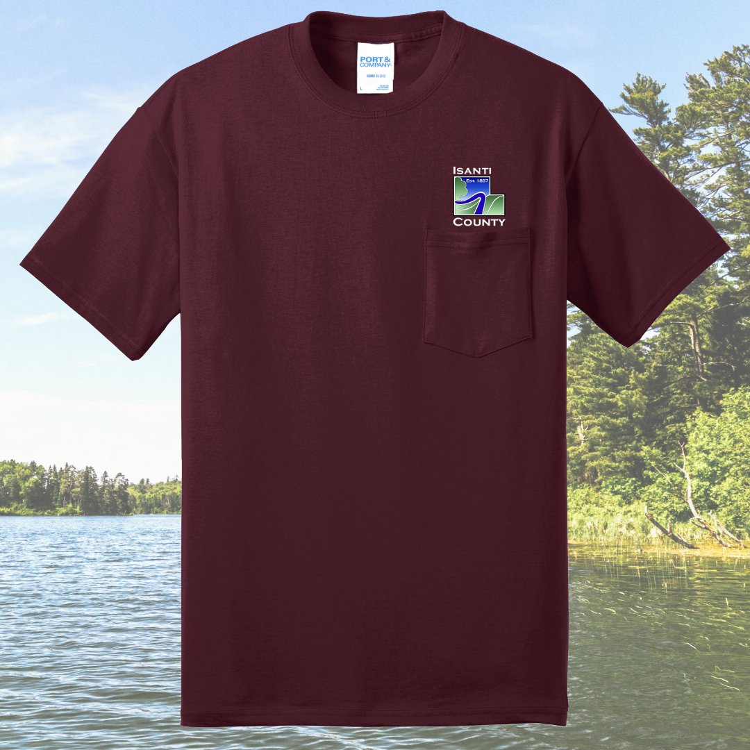 Isanti County Zoning and Assessor Core Blend Pocket Tee