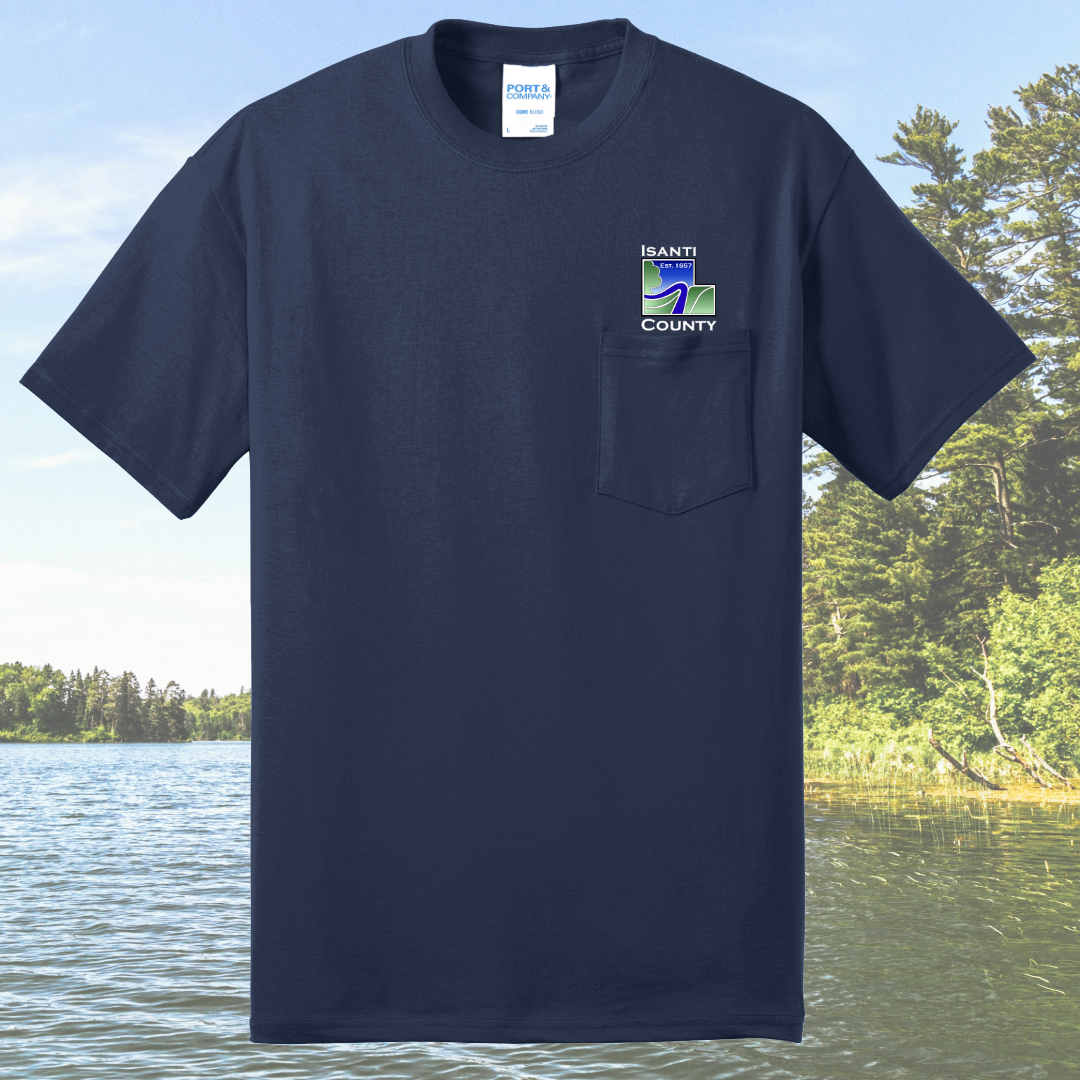 Isanti County Zoning and Assessor Core Blend Pocket Tee