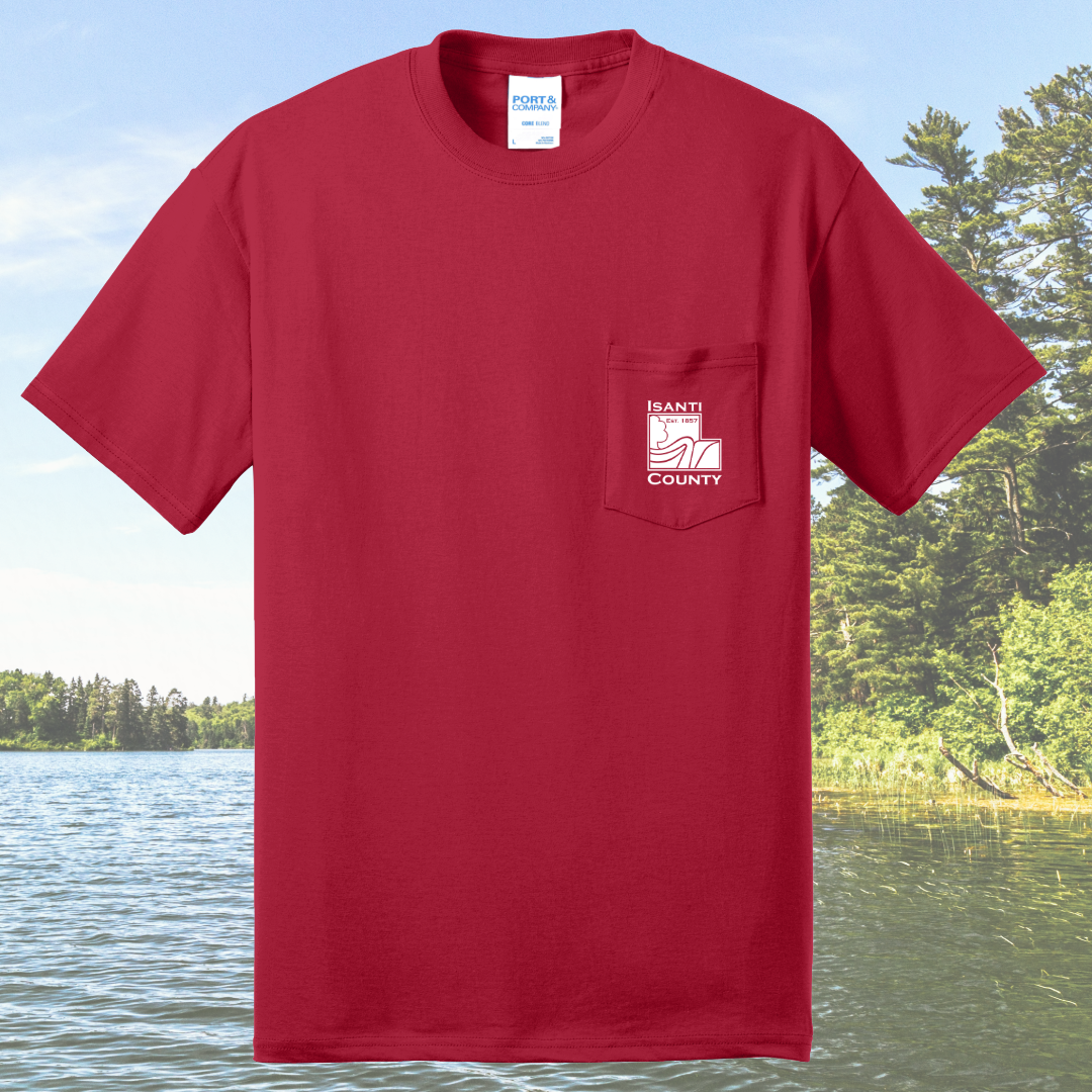 Isanti County Zoning and Assessor Core Blend Pocket Tee