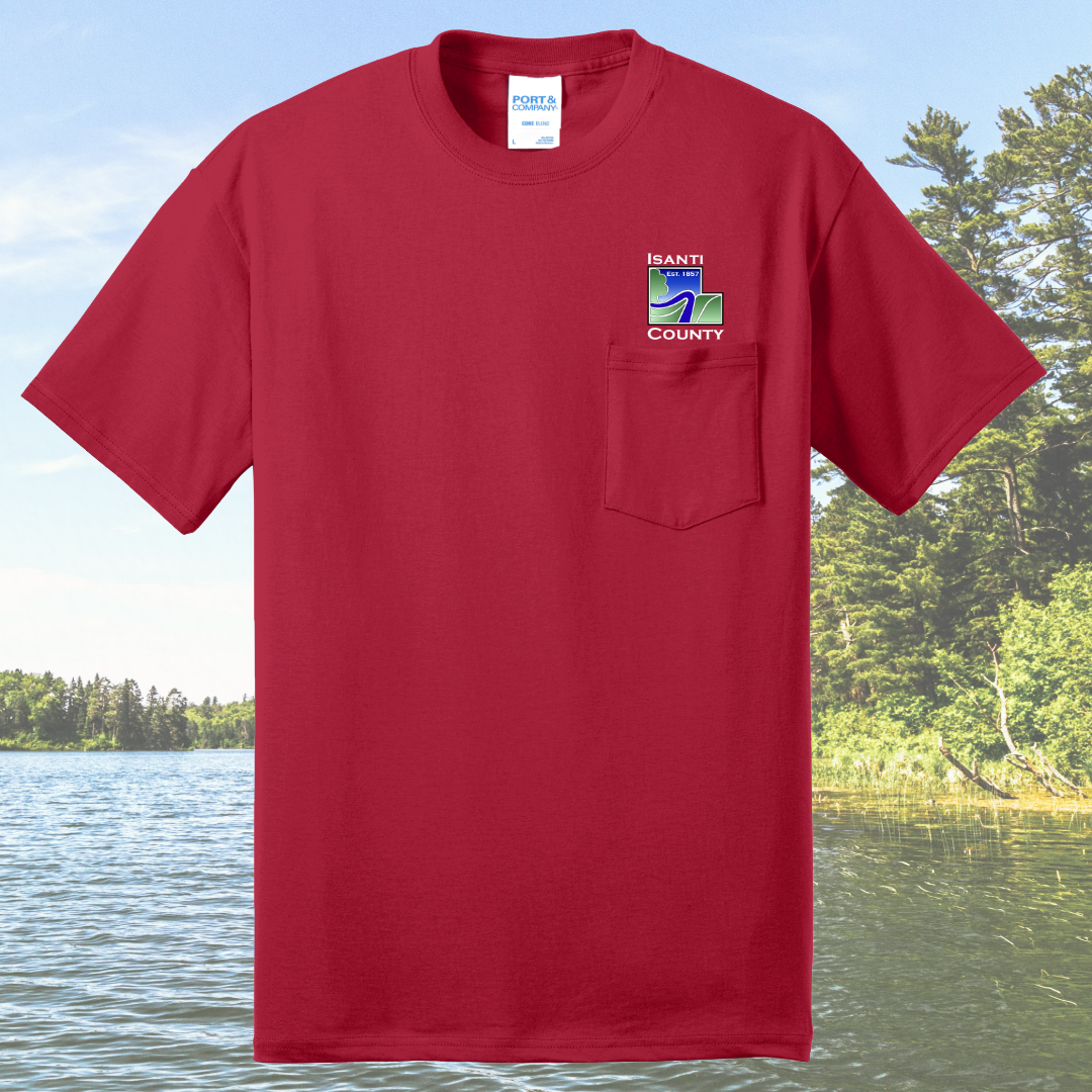 Isanti County Zoning and Assessor Core Blend Pocket Tee