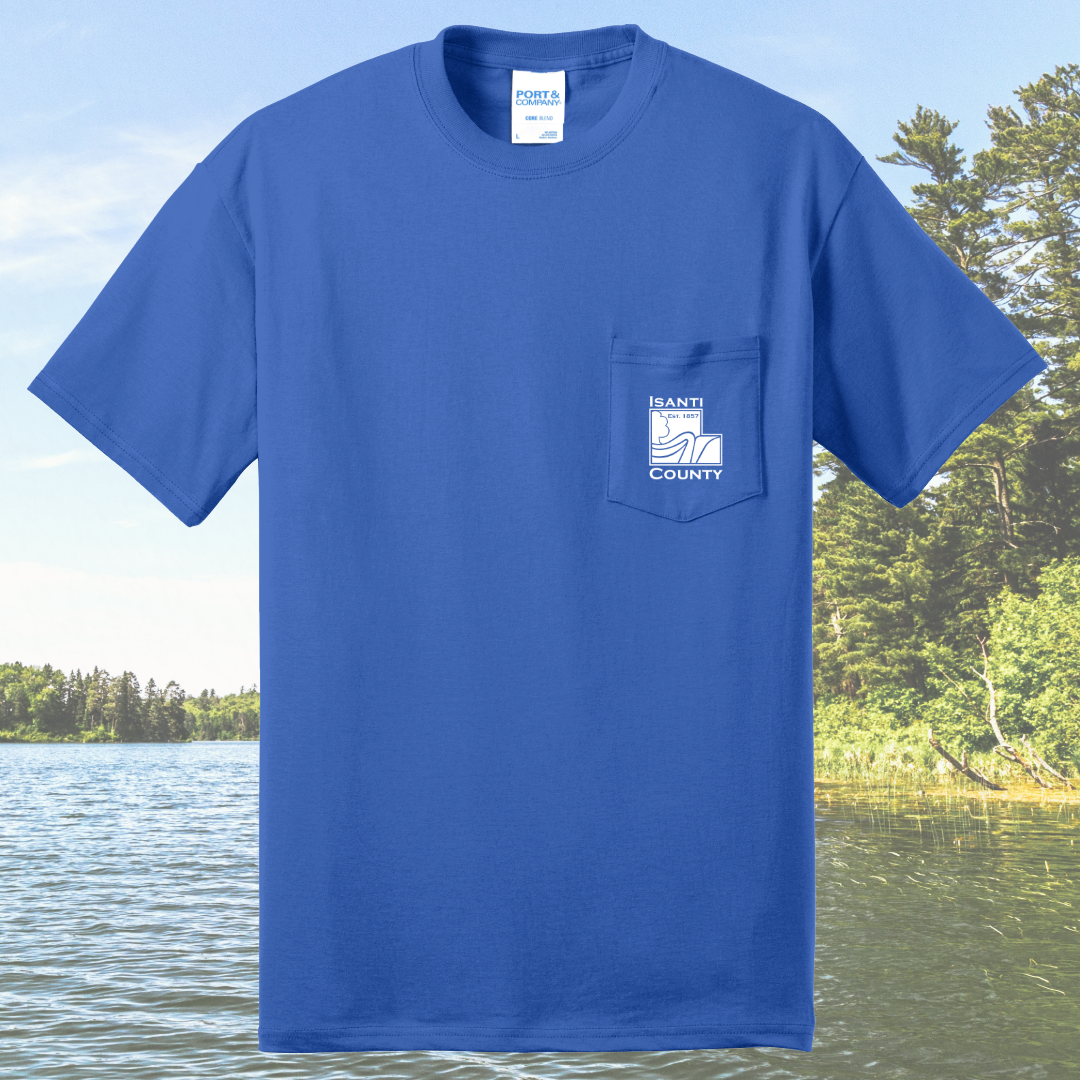 Isanti County Maintenance Heavy Cotton Pocket T-Shirt