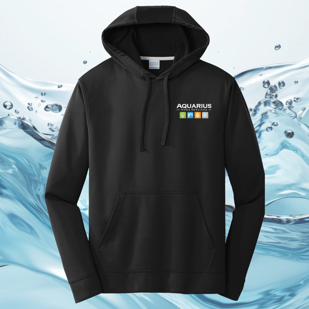 Aquarius Home Services Performance Fleece Pullover Hooded Sweatshirt