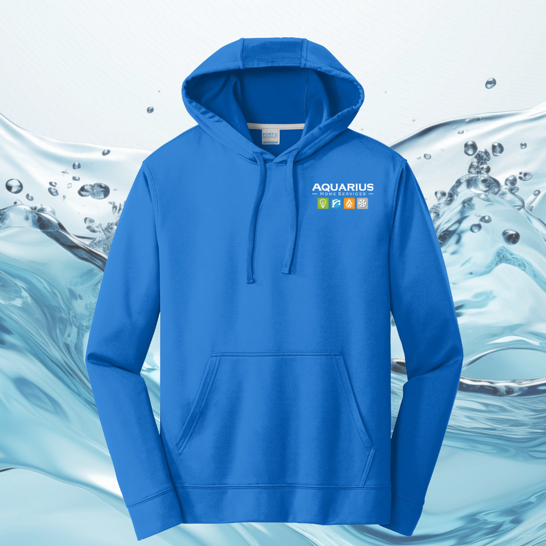 Aquarius Home Services Performance Fleece Pullover Hooded Sweatshirt