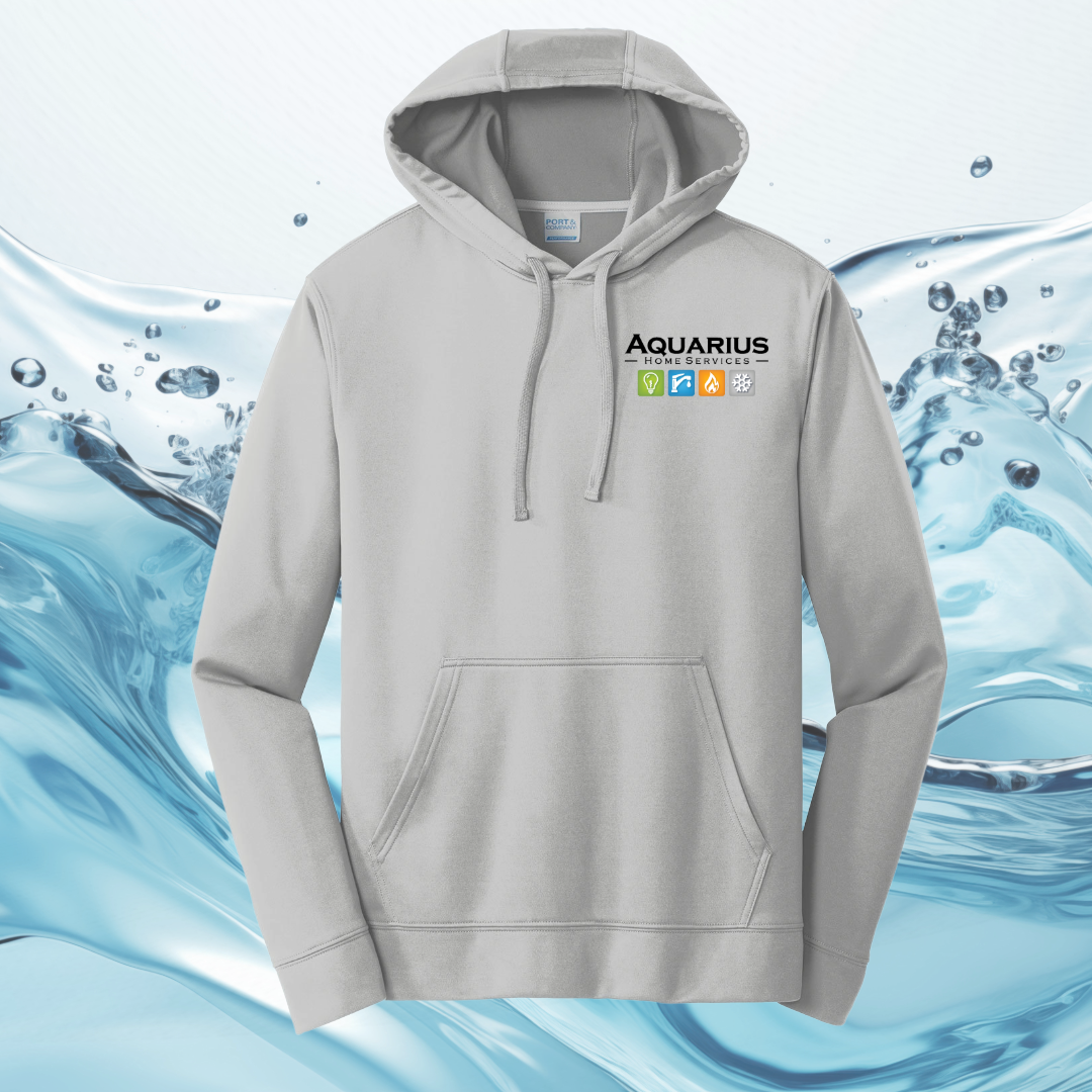 Aquarius Home Services Performance Fleece Pullover Hooded Sweatshirt