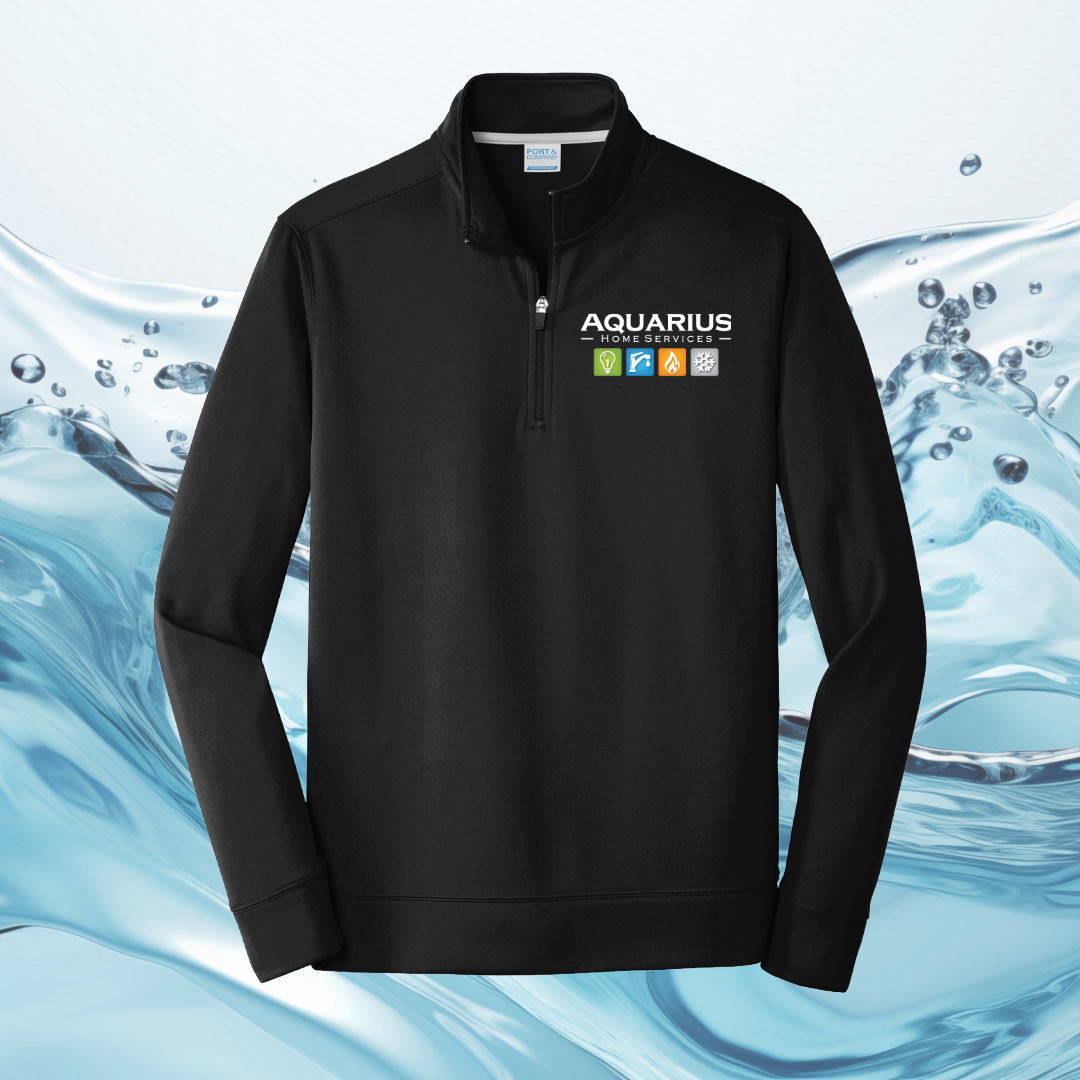 Aquarius Home Services Performance Fleece 1/4 Zip Pullover Sweatshirt