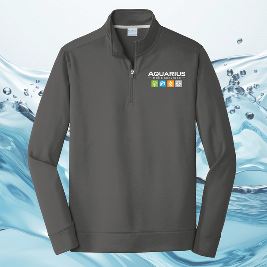Aquarius Home Services Performance Fleece 1/4 Zip Pullover Sweatshirt