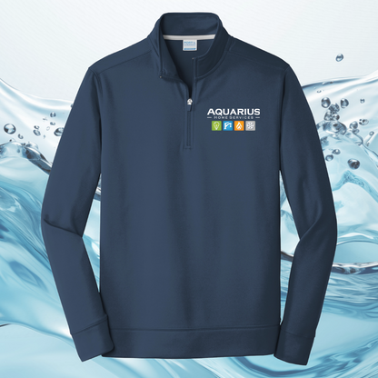 Aquarius Home Services Performance Fleece 1/4 Zip Pullover Sweatshirt