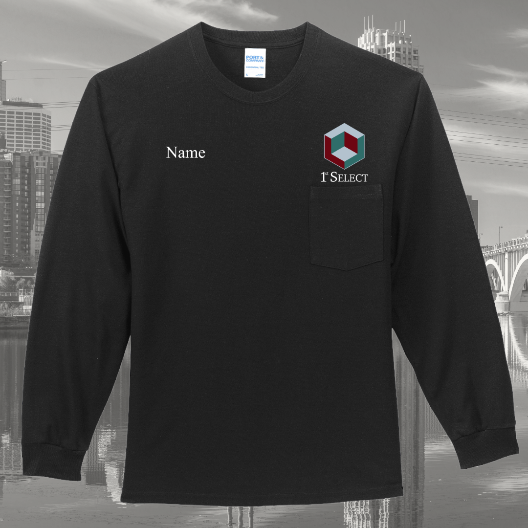 1st Select Long Sleeve Essential Pocket Tee