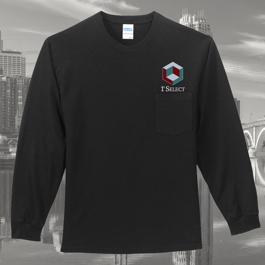 1st Select Long Sleeve Essential Pocket Tee