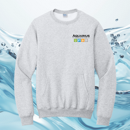 Aquarius Home Services Core Fleece Crewneck Pocket Sweatshirt
