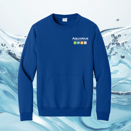 Aquarius Home Services Core Fleece Crewneck Pocket Sweatshirt
