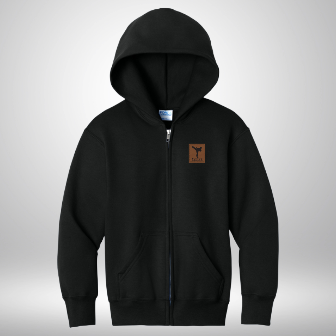 Forte's Karate Fall Youth Fall, Full Zip Hoodie