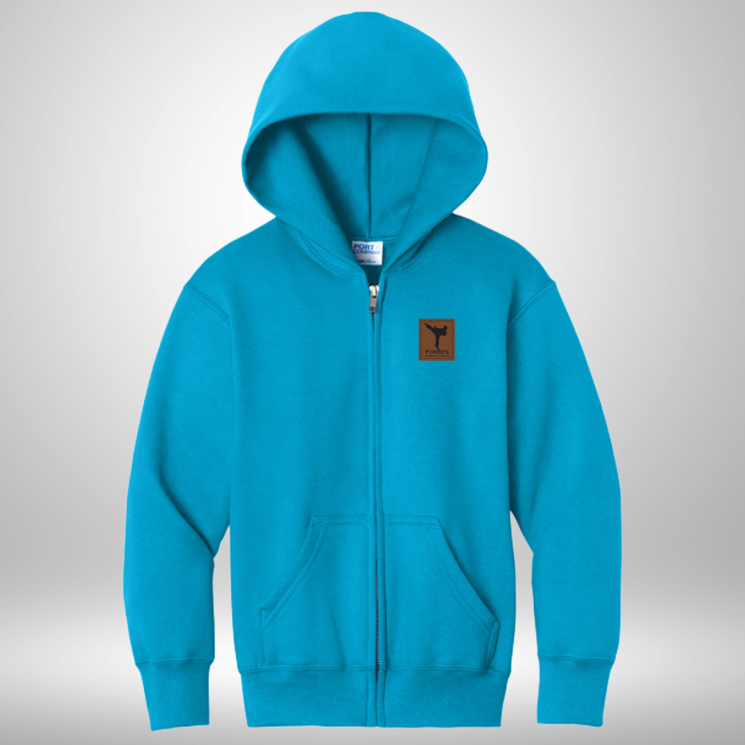 Forte's Karate Fall Youth Fall, Full Zip Hoodie