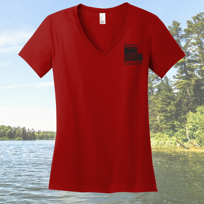Isanti County Women’s Perfect Weight® V-Neck Tee