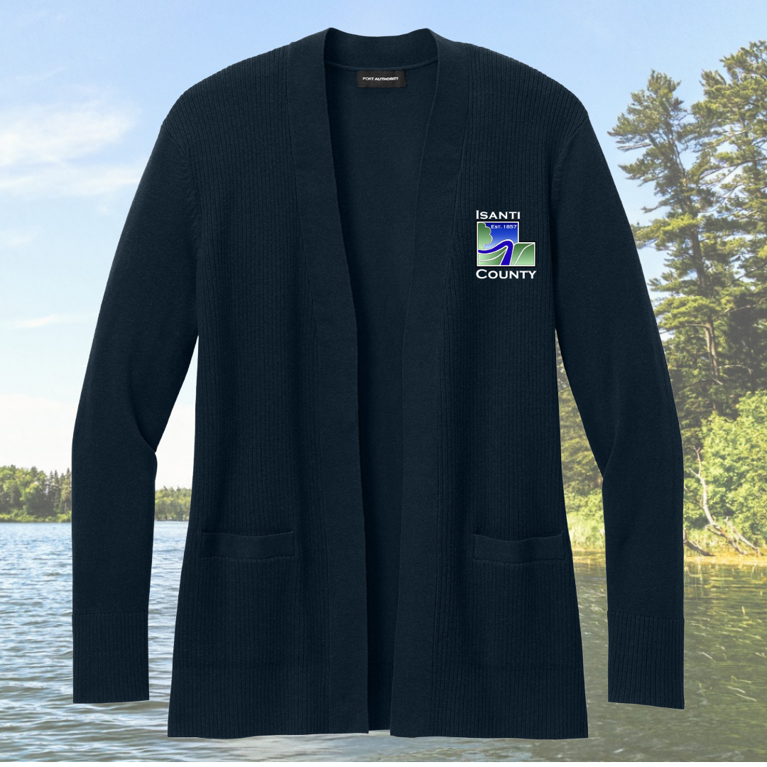Isanti County Women’s Easy Care Open-Front Cardigan Sweater