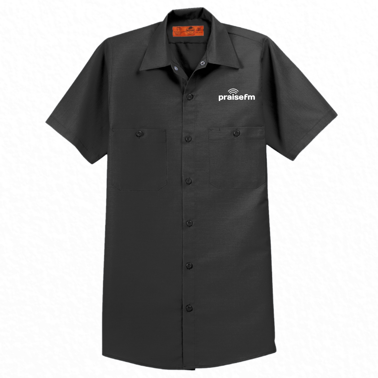 PraiseFM Short Sleeve Industrial Work Shirt