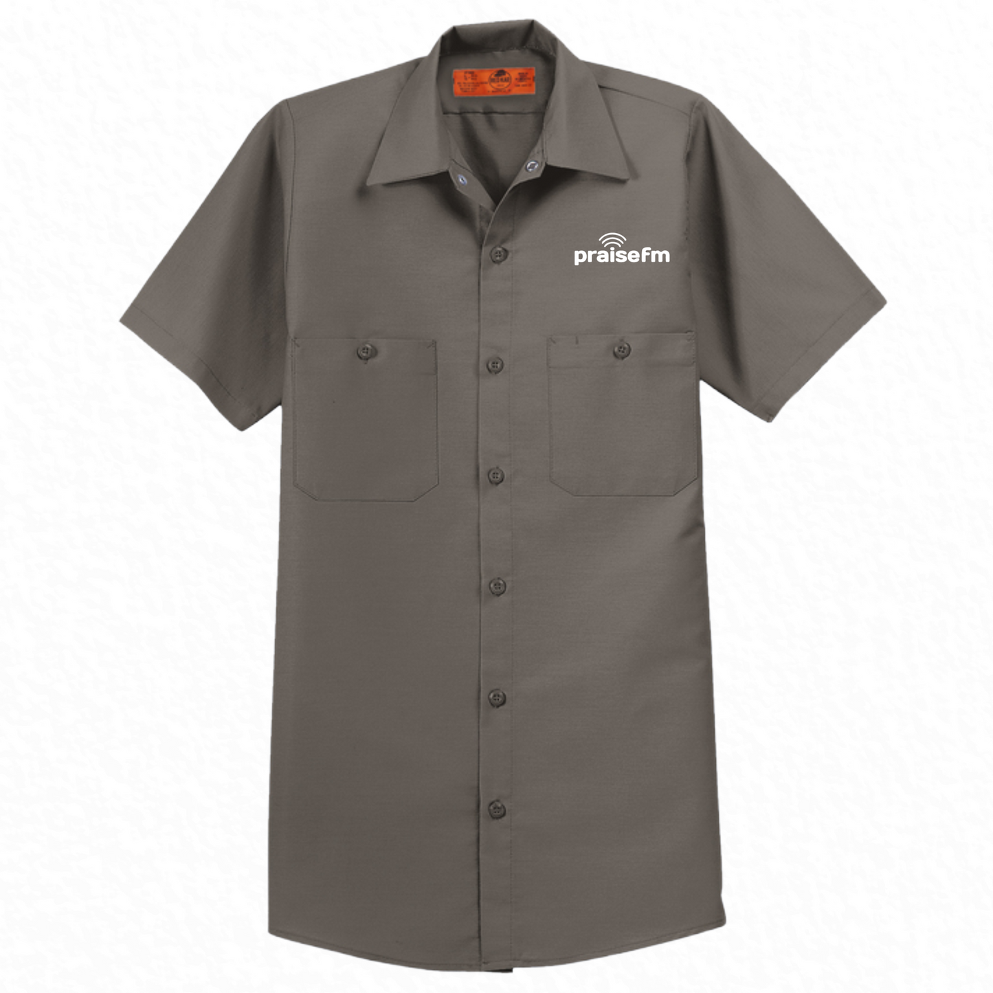 PraiseFM Short Sleeve Industrial Work Shirt