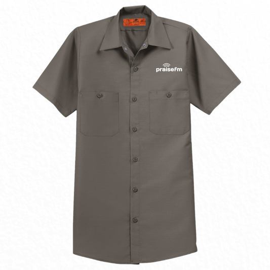 PraiseFM Short Sleeve Industrial Work Shirt