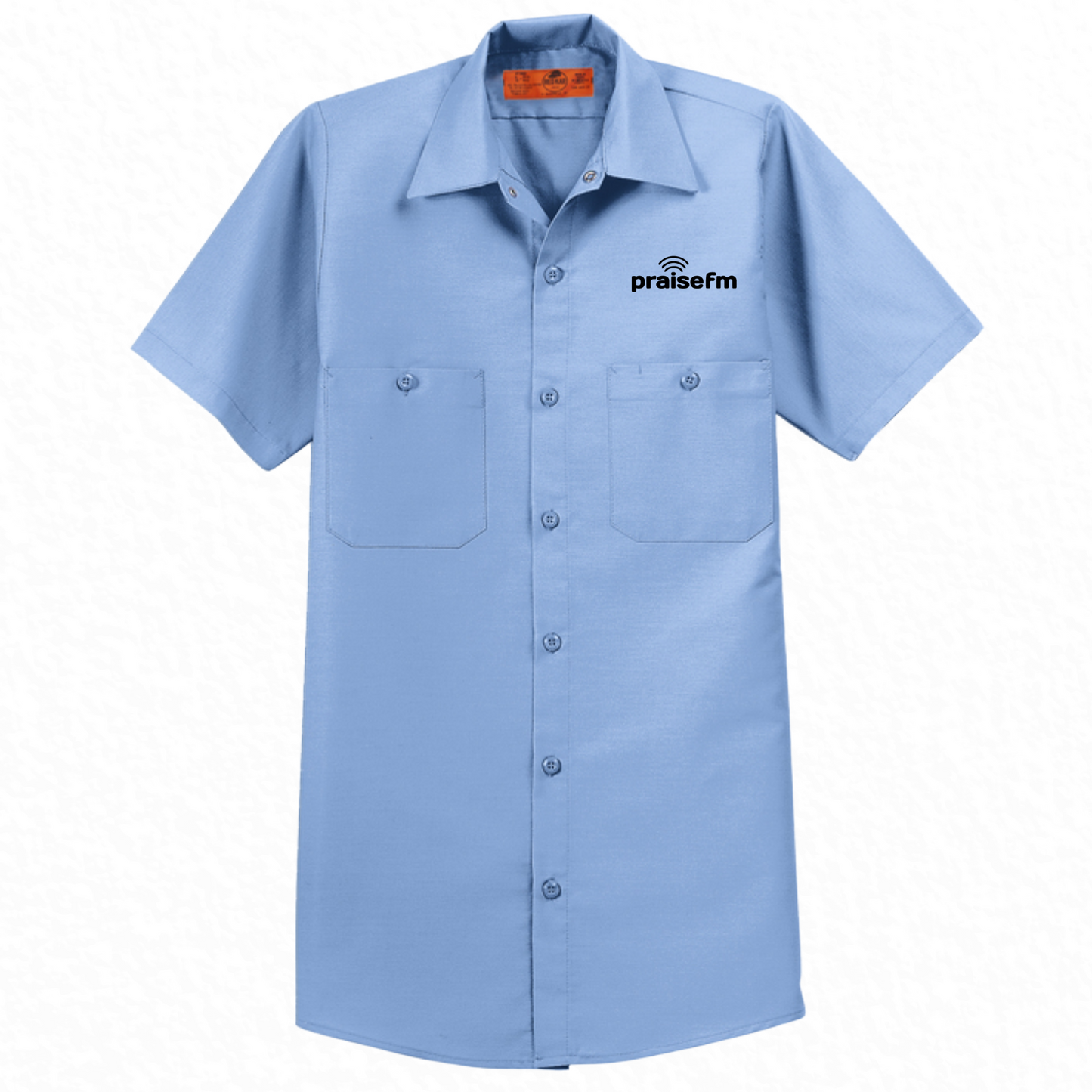 PraiseFM Short Sleeve Industrial Work Shirt