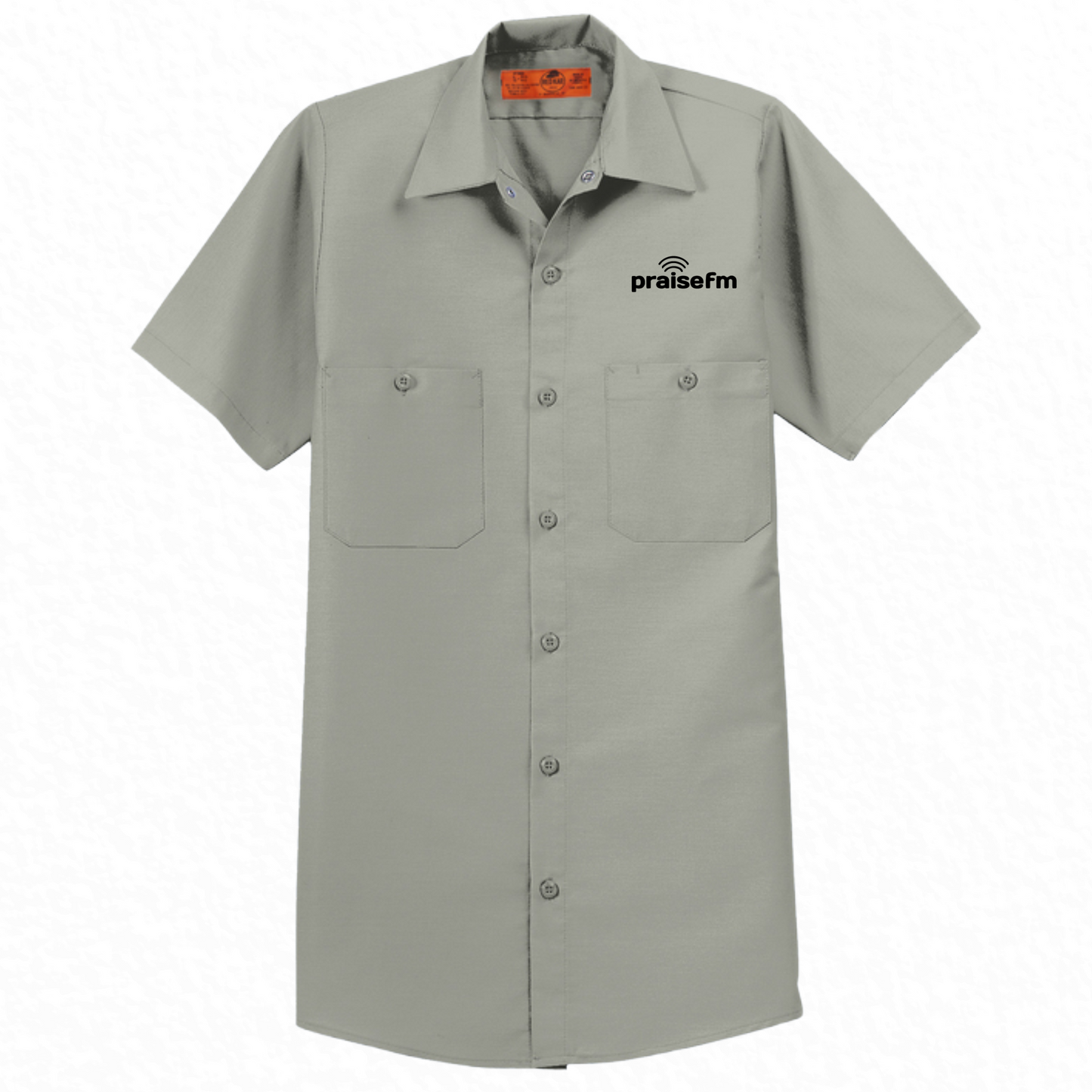 PraiseFM Short Sleeve Industrial Work Shirt