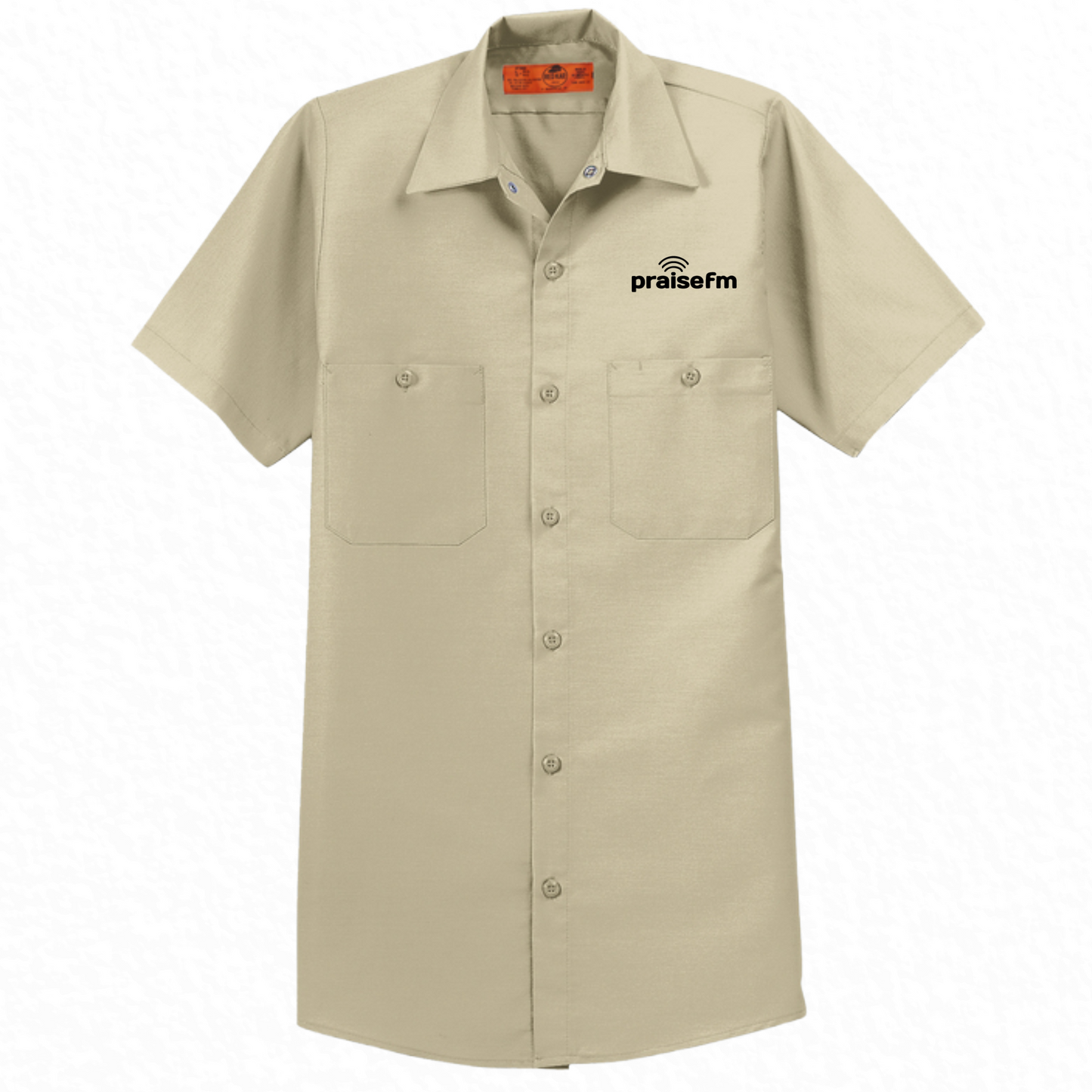PraiseFM Short Sleeve Industrial Work Shirt