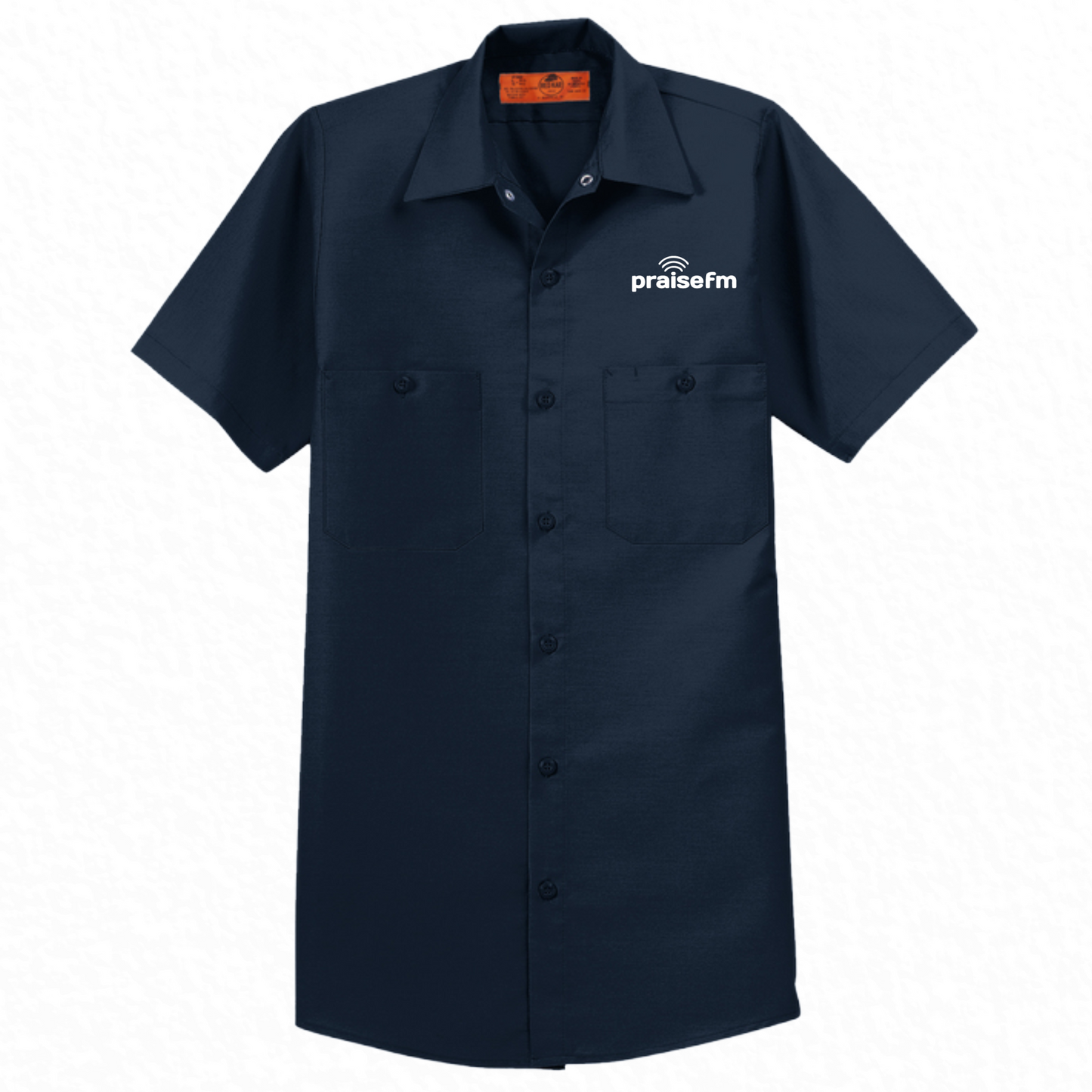 PraiseFM Short Sleeve Industrial Work Shirt