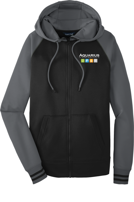 Aquarius Home Services Varsity Full Zip Hooded Jacket