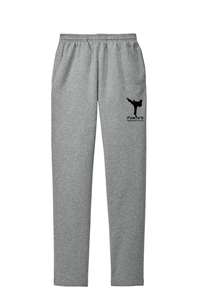 Forte's Fall Open Bottom Sweatpants