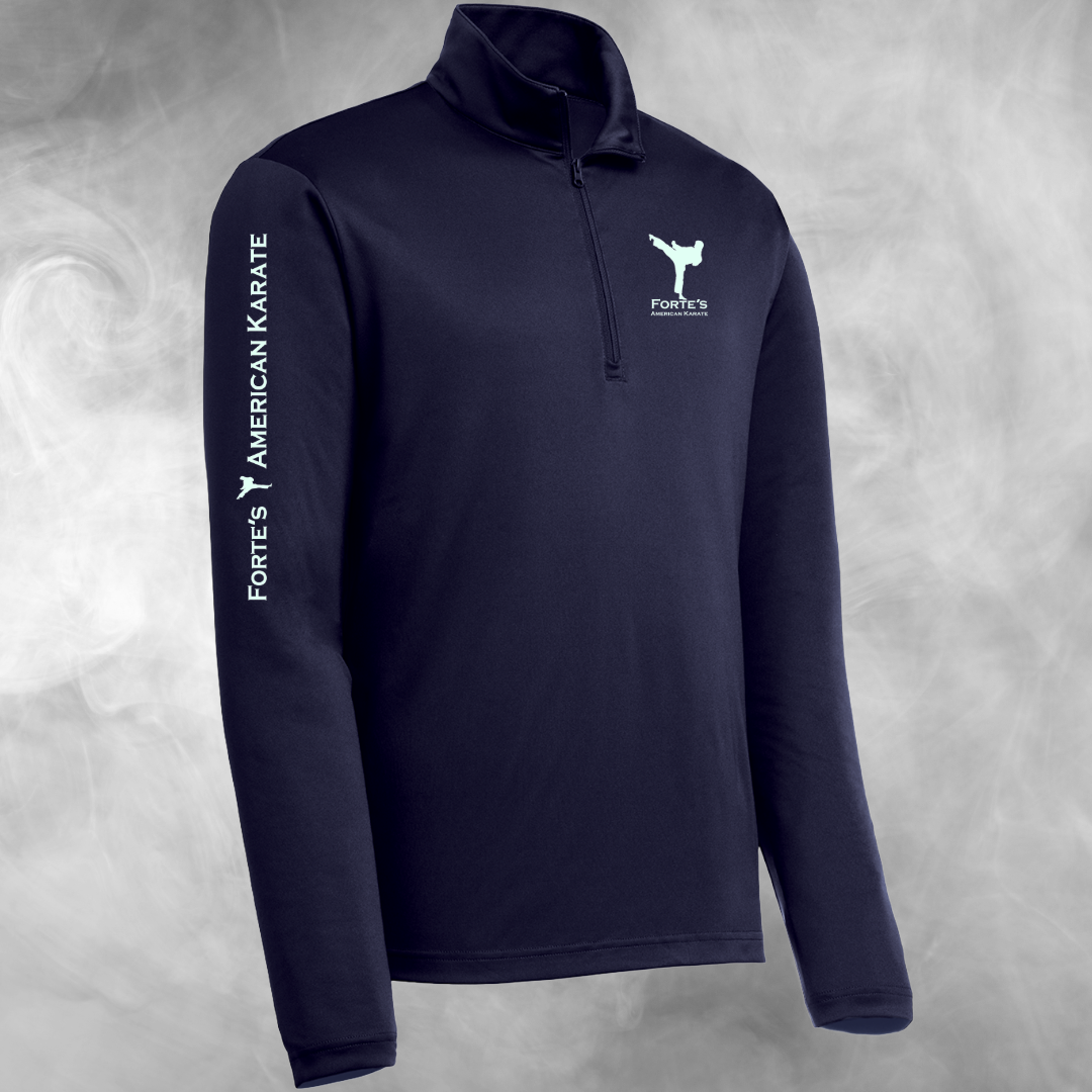 Forte's Karate Spring Lightweight 1/4 Zip Performance Pullover