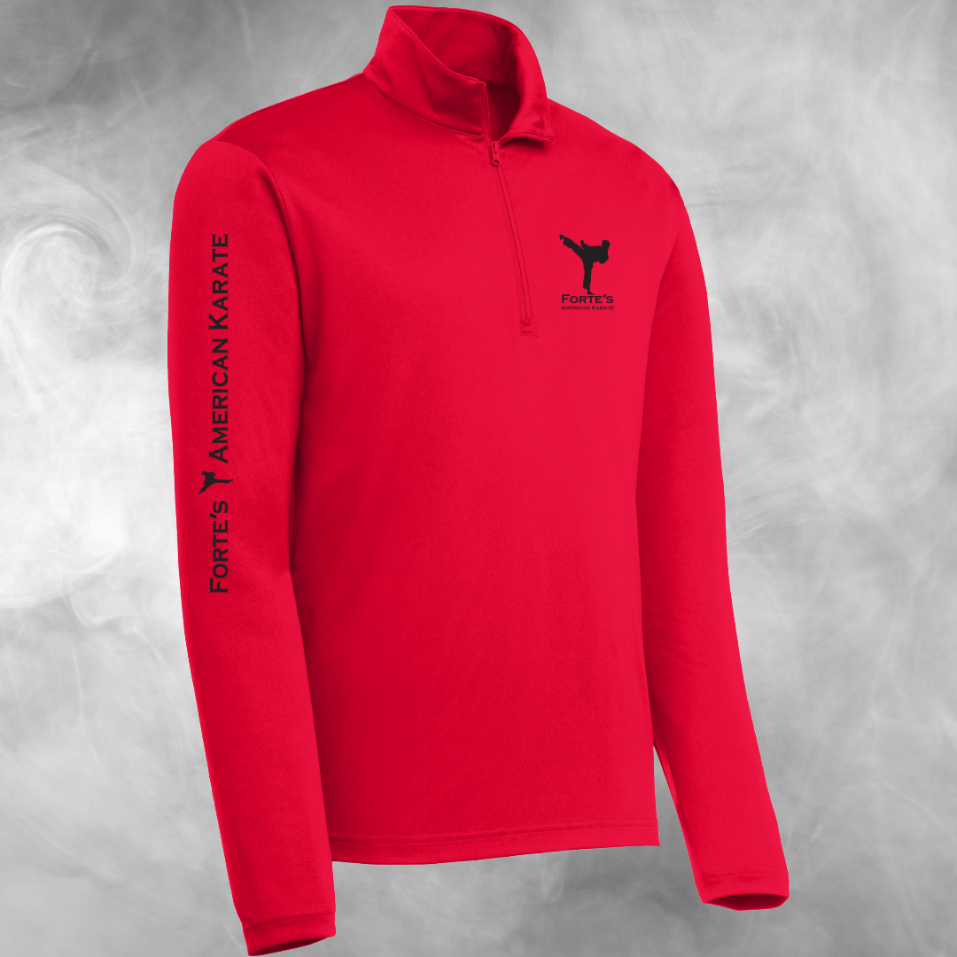 Forte's Karate Spring Lightweight 1/4 Zip Performance Pullover