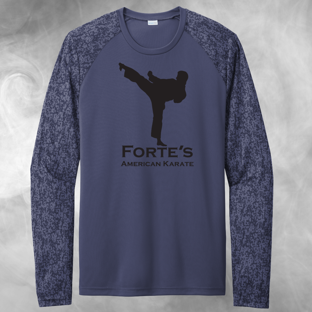 Forte's Karate Spring Long Sleeve Digi Camo Tee