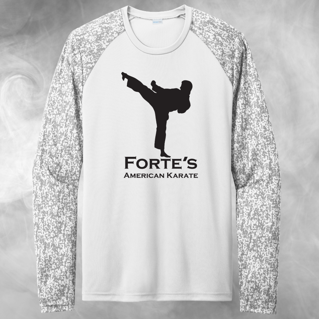 Forte's Karate Spring Long Sleeve Digi Camo Tee