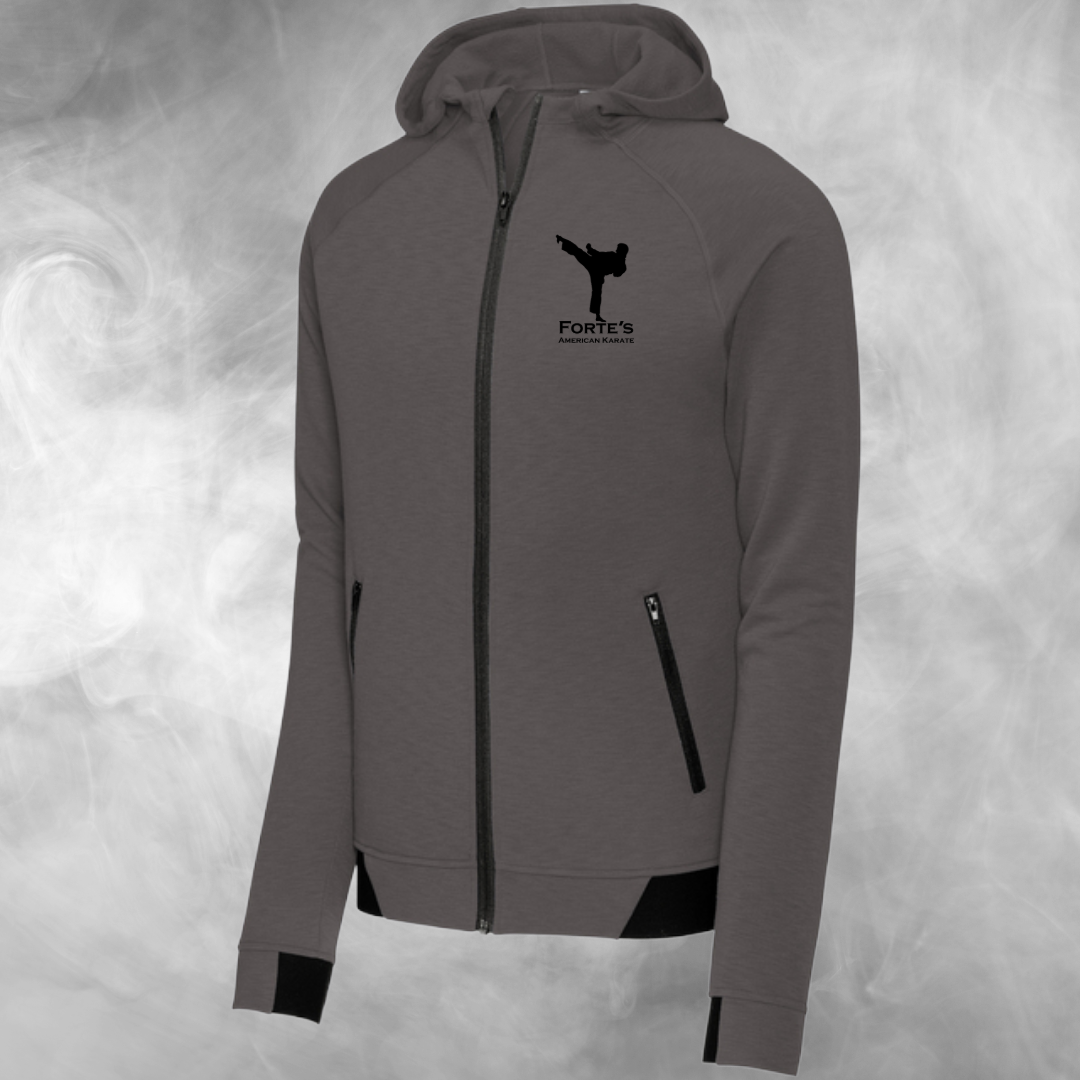 Forte's Karate Spring Strive Hooded Full Zip Sweatshirt