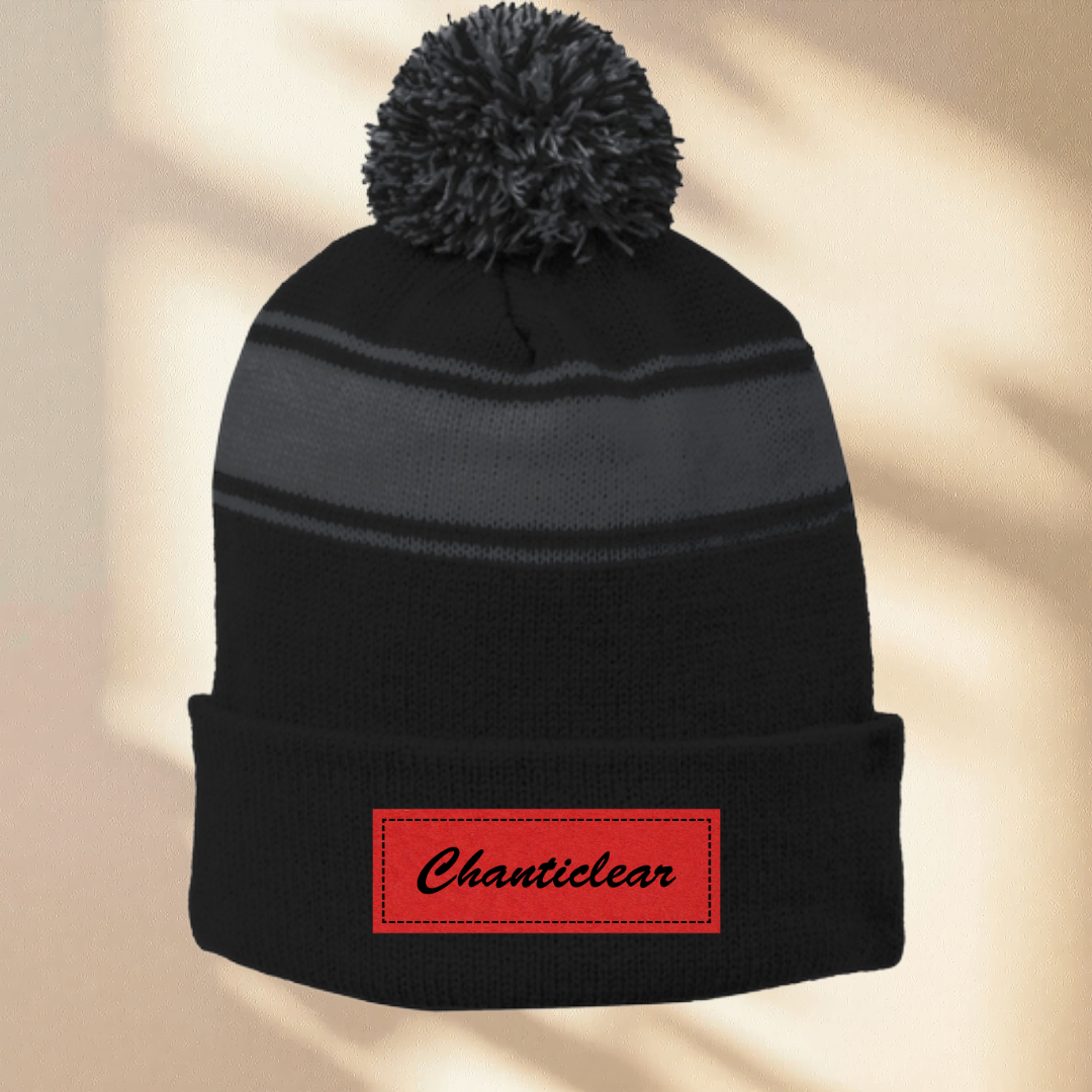 Chanticlear Grill Stripe Pom Pom Beanie