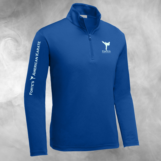 Forte's Karate Spring Youth wLightweight Performance 1/4 Zip Pullover