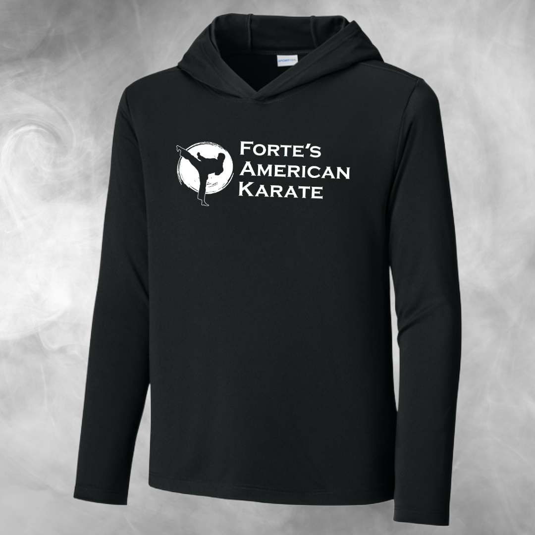 Forte's Karate Spring Youth Long Sleeve Performance T-shirt Hoodie