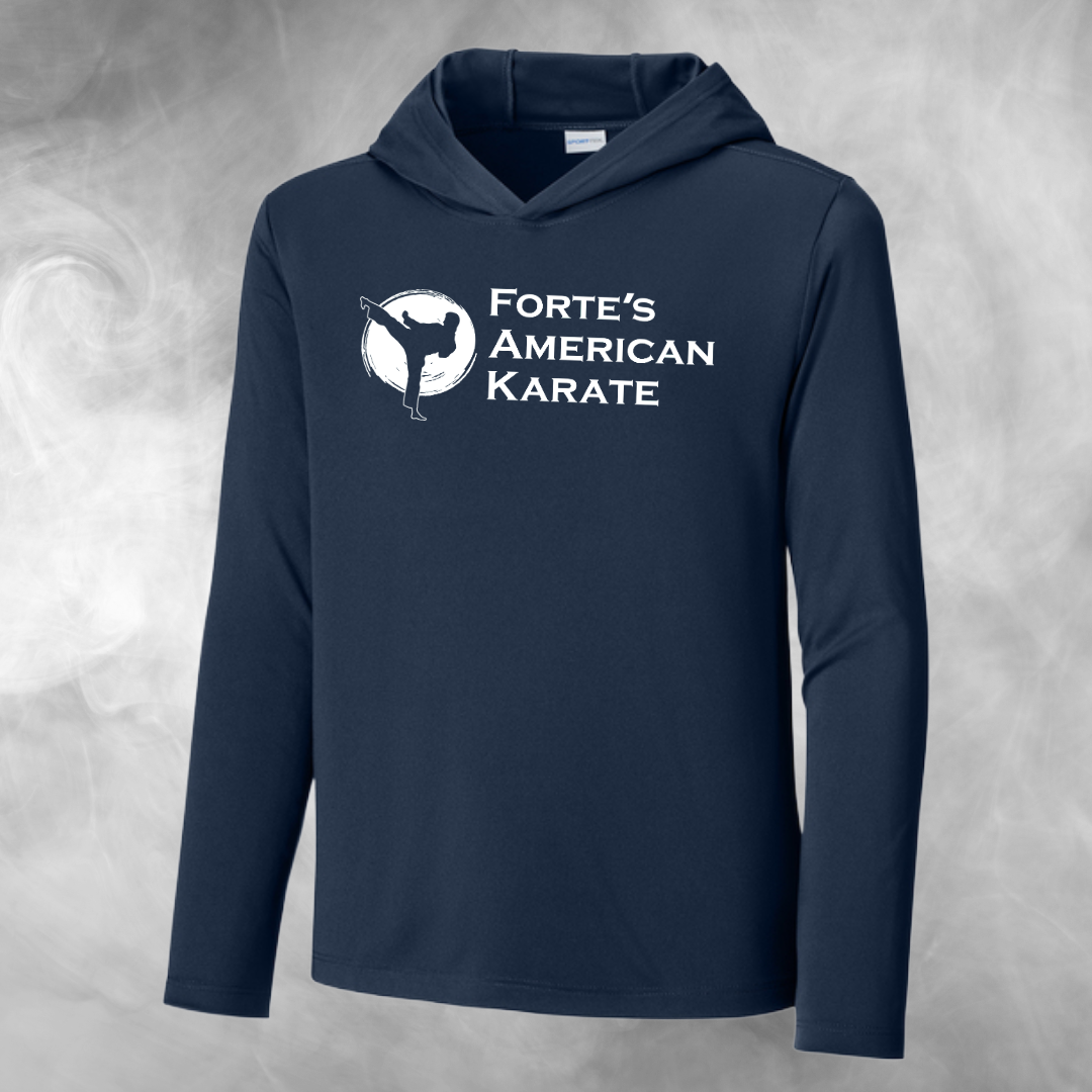 Forte's Karate Spring Youth Long Sleeve Performance T-shirt Hoodie